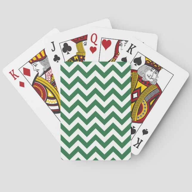 Trendy Chevron Playing Cards (Back)