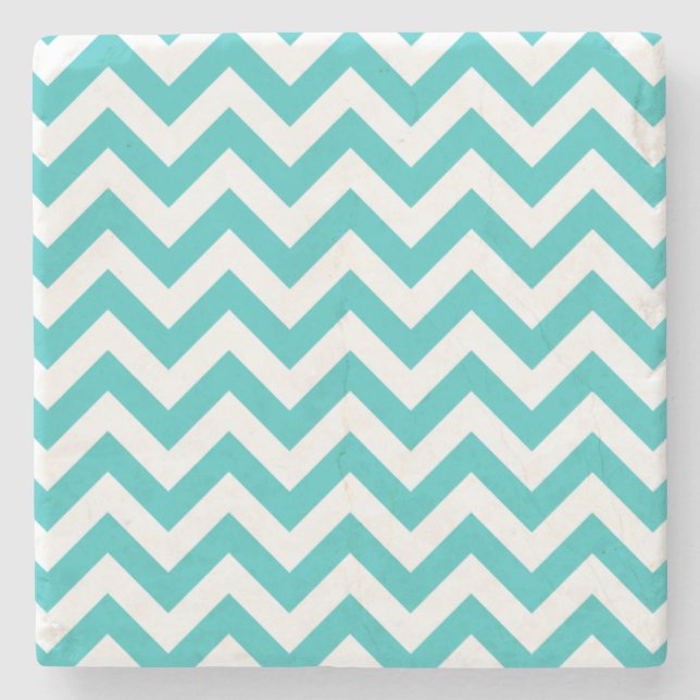 Trendy Chevron Stone Coaster (Front)