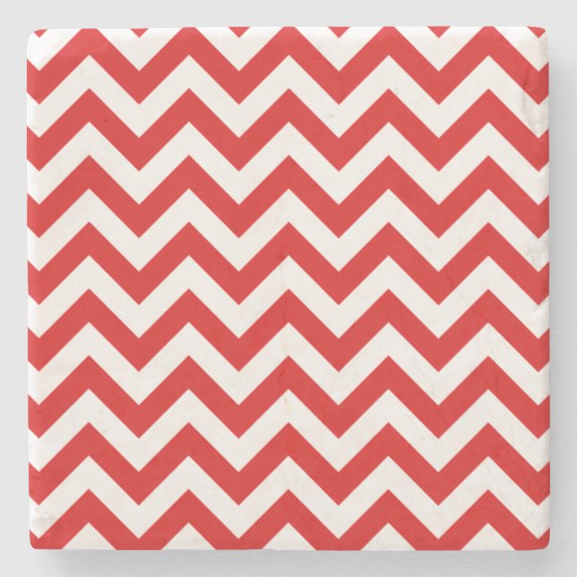 Trendy Chevron Stone Coaster (Front)