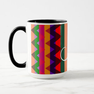 Trendy Chevron Stripes Pattern #11 Mug