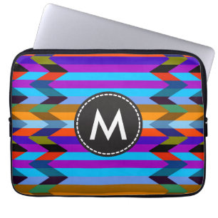 Trendy Chevron Stripes Pattern #18 Laptop Sleeve