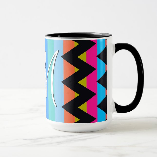 Trendy Chevron Stripes Pattern #4 Mug (Right)