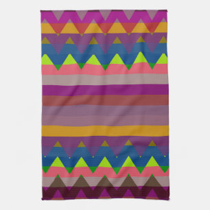 Trendy Chevron Stripes Pattern #6 Kitchen Towel
