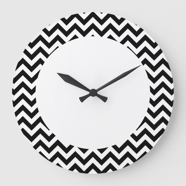Trendy Chevron Wall Clock (Front)