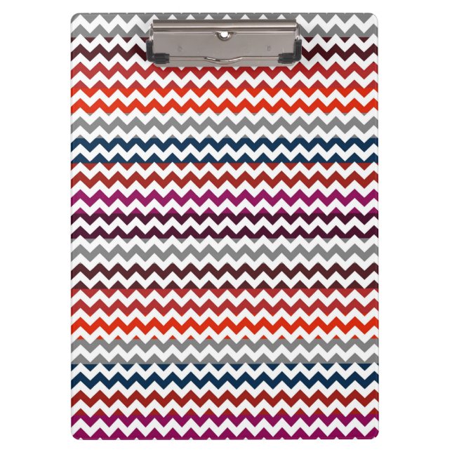 Trendy Chevron Zigzag Pattern 4 Clipboard (Front)