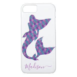 Trendy Chic Mermaid Glitter Personalized Case-Mate iPhone Case