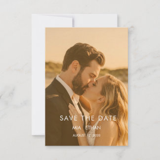 trendy chic stylish classy save the date card