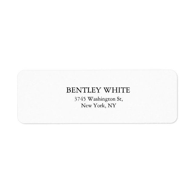 Trendy Chic White Stylish Simple Plain Elegant (Front)