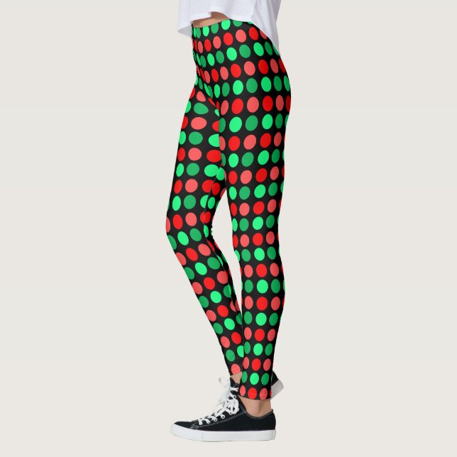 Trendy Christmas Dotted leggings (Left)