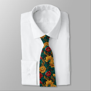 Trendy Christmas Gifts Victorian Flower Tie