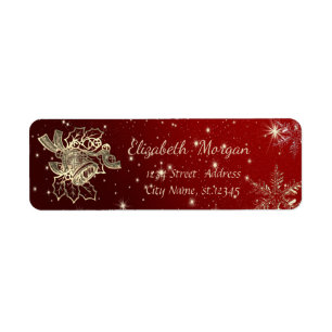 Trendy Christmas Snowflakes,Gold Christmas Bell