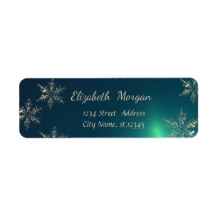 Trendy Christmas,Snowflakes,Green