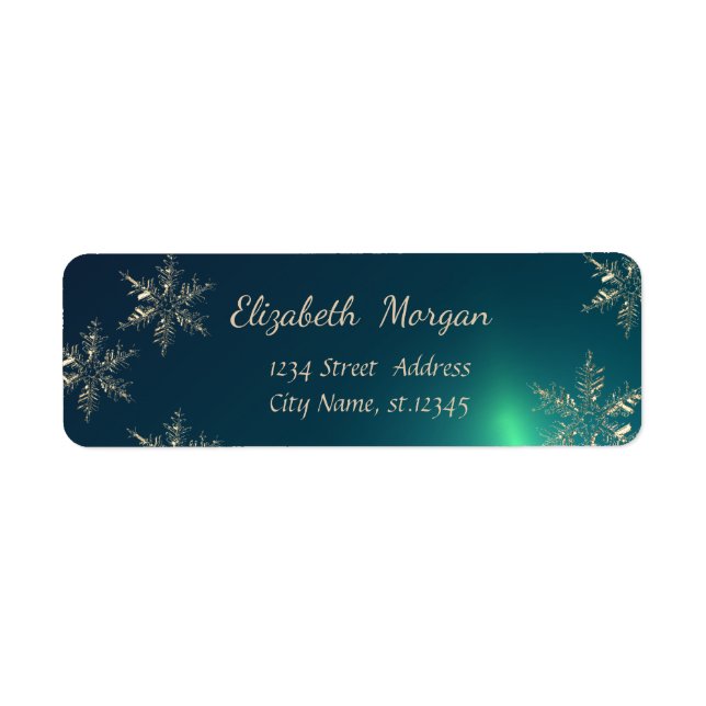 Trendy Christmas,Snowflakes,Green (Front)