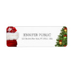 Trendy Christmas Tree Gifts Elegant Template<br><div class="desc">Trendy Christmas Tree Gifts Elegant Template Return Address Label.</div>