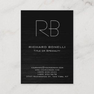 Trendy chubby modern wood background business card