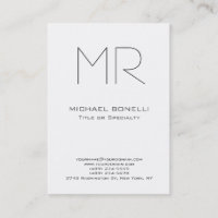 Trendy chubby size custom made business card