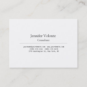 Trendy Chubby Stylish Black & White Business Card