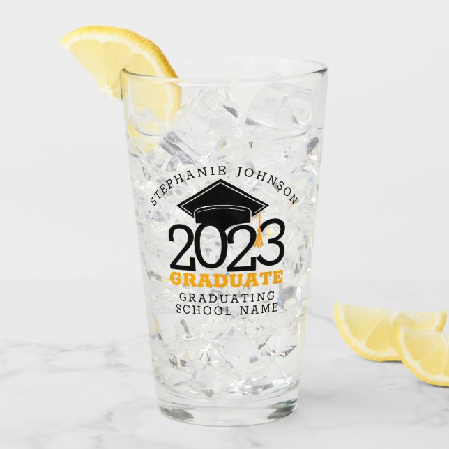 Trendy Class of 2023 Graduate Glass (Front Ice)