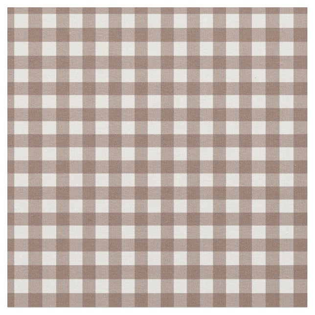Trendy classic beautiful brown and white scottish  fabric (Close Up)