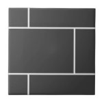 Trendy Classic Black Subway Ceramic Tile<br><div class="desc">This traditional but modern, classic style subway tile pattern black ceramic tiles that never go out of style, and can be so versatile in their uses: for a kitchen backsplash, feature tile, fireplace surround, or bathroom shower tile. Add a design accent to any room. Design your own backsplash or feature....</div>