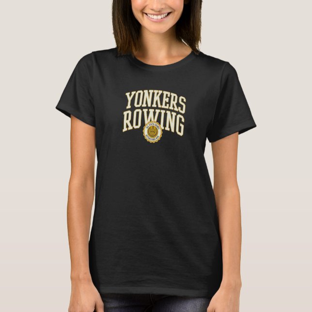 Trendy Classic Centered Yonkers Rowing T-Shirt (Front)