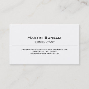 Trendy Classical Black White Business Card