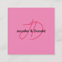 Trendy classical script monogram name