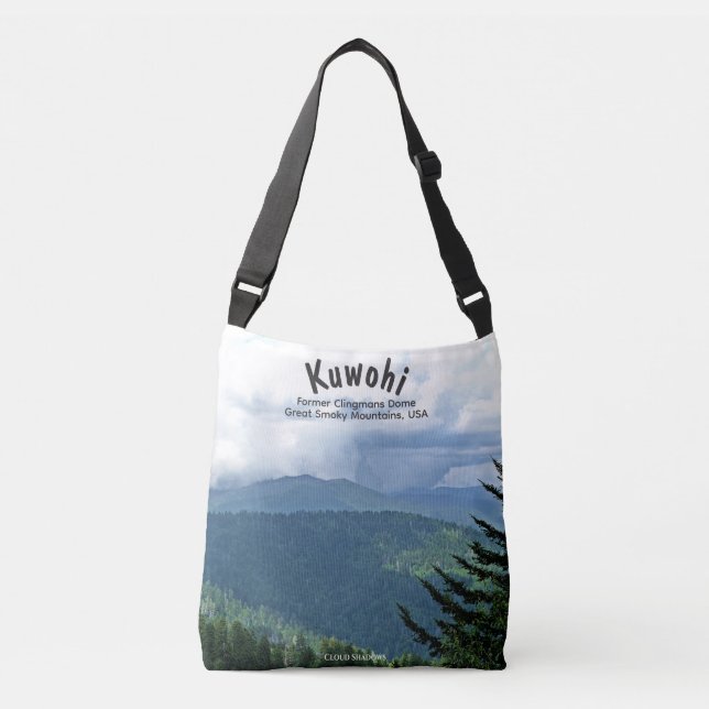 Trendy 'Cloud Shadows' Kuwohi Clingmans Dome Crossbody Bag (Front)