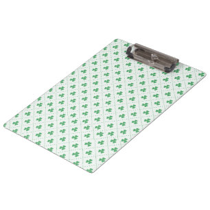 Trendy Clover Design Clipboard for Office or Schoo