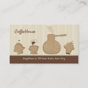 Trendy Coffee Business Card