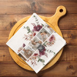 Trendy Collage Family Photo Colourful Flowers Gift Kitchen Towel<br><div class="desc">Trendy Collage Family Photo Colourful Flowers Gift</div>