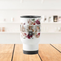 Trendy Collage Family Photo Colourful Flowers Gift