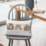 Trendy Collage Photo & Best Family Ever Best Gift Lumbar Pillow<br><div class="desc">Introducing the Trendy Collage Photo & Best Family Ever Text Gift! This unique and personalized gift combines the beauty of a collage photo with a heartfelt message to celebrate your family and create a lasting memory. The collage photo features a collection of your most cherished family moments, beautifully arranged in...</div>