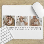 Trendy Collage Photo & Best Family Ever Best Gift Mouse Pad<br><div class="desc">Introducing the Trendy Collage Photo & Best Family Ever Text Gift! This unique and personalized gift combines the beauty of a collage photo with a heartfelt message to celebrate your family and create a lasting memory. The collage photo features a collection of your most cherished family moments, beautifully arranged in...</div>