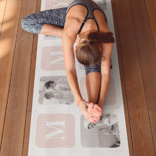 Trendy Collage Photo & Pastel Pink Best Mommy Gift Yoga Mat