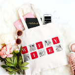 Trendy Collage Photo & Red Best Mommy Gift Tote Bag<br><div class="desc">This unique and stylish "Trendy Collage Photo & Red Best Mommy Gift" is the perfect way to show your love and appreciation for the special mom in your life. The collage photo design features multiple photos arranged in a trendy and eye-catching layout, making it a truly personalized and one-of-a-kind gift.Whether...</div>