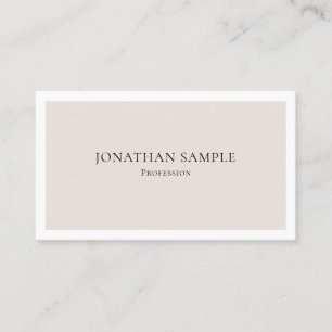Trendy Color Minimalist Modern Stylish Design Business Card