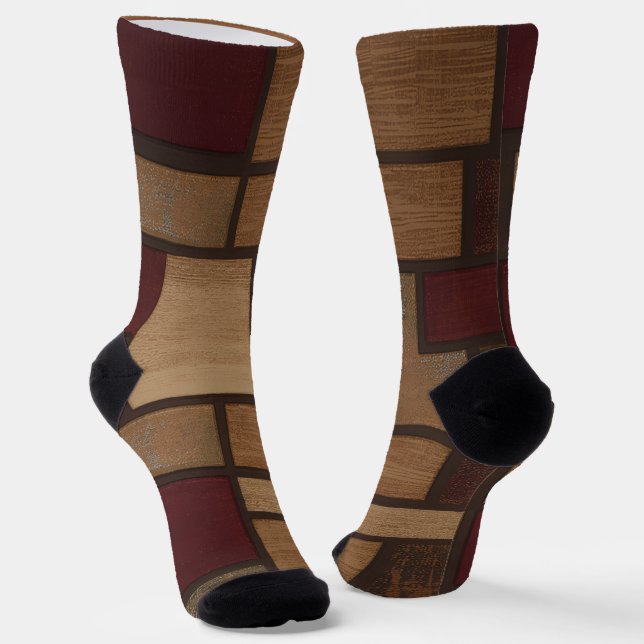 Trendy Colorful Patterned  Socks (Angled)