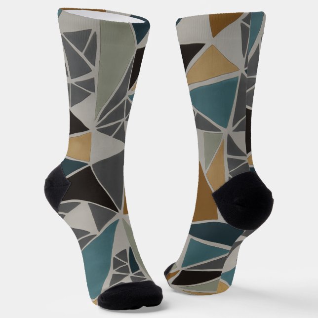 Trendy Colorful Patterned  Socks (Angled)