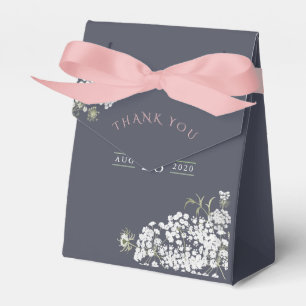 Trendy colorways Baby's Breath Baby Shower Favor Box