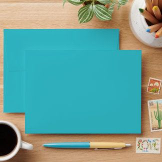 trendy colour blue curacao envelope
