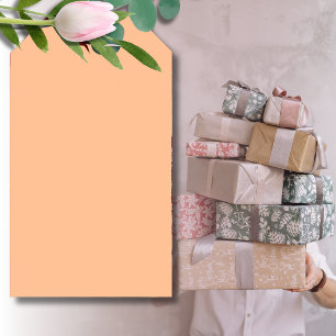 Trendy Colour Peach Fuzz Solid Colour   Elegant Gift Tags