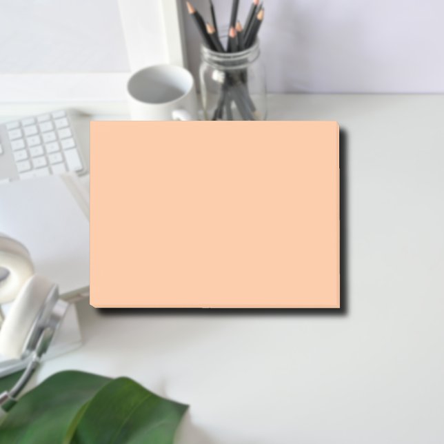 Trendy Colour Peach Fuzz Solid Colour | Elegant Post-it Notes (Creator Uploaded)
