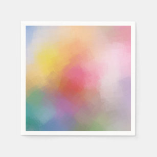 Trendy Colourful Abstract Art Elegant Modern Napkin