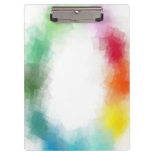 Trendy Colourful Abstract Custom Modern Template Clipboard