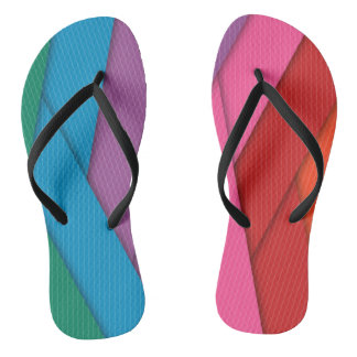 Trendy Colourful Abstract Flip Flops