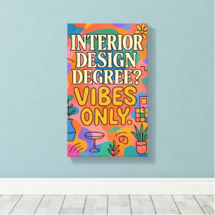 Trendy Colourful Art Canvas for Creative Spaces Print