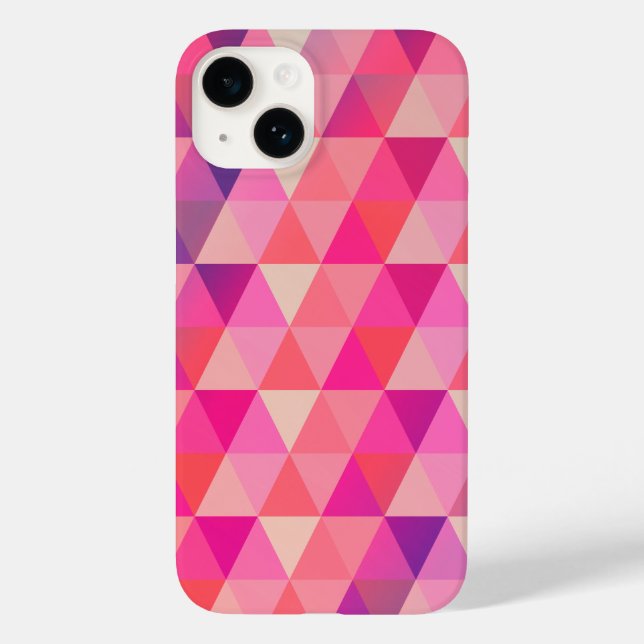 Trendy Colourful Geometric Triangles Pattern Case- Case-Mate iPhone Case (Back)