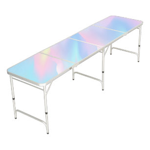 Trendy Colourful Holographic Beer Pong Table