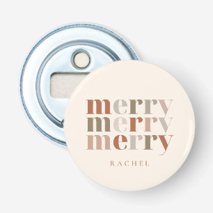 Trendy Colourful Merry Custom Name Favour Gift Bottle Opener